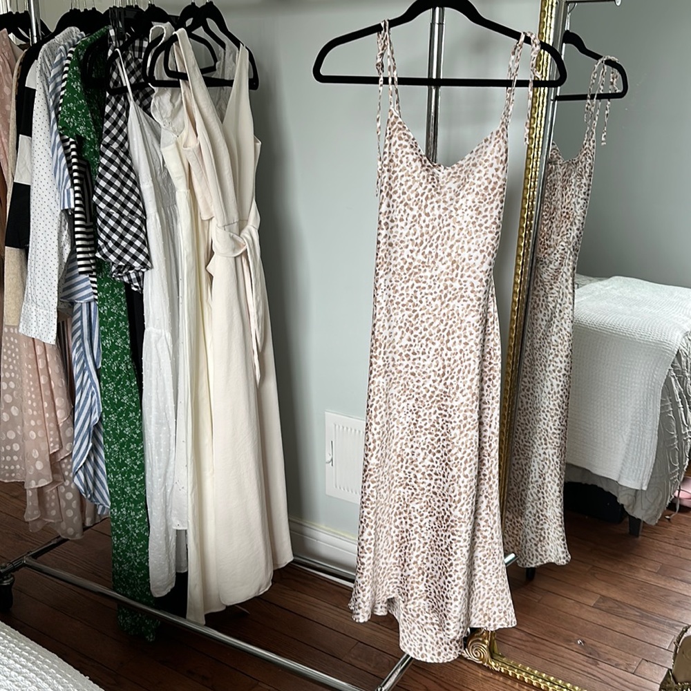 Abercrombie & Fitch Midi Slip Dress